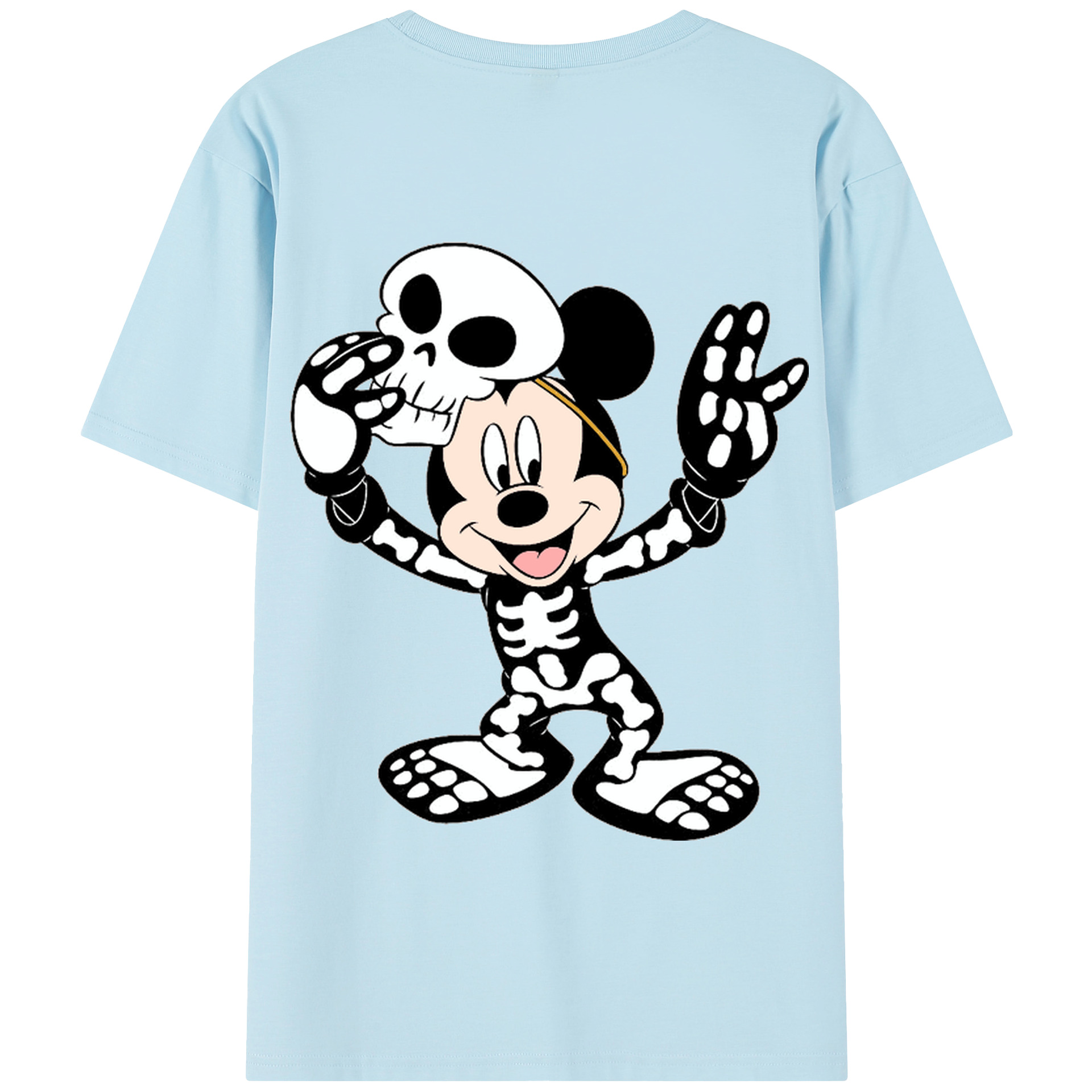 （画像用） ミッキーマウス Mickey Mouse 綿100％半袖Tシャツ（背面プリント）